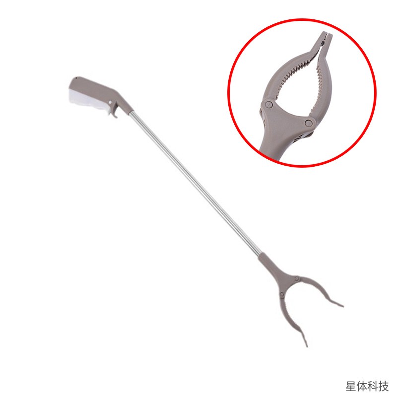 长柄垃圾夹 83厘米 加厚取物夹 环卫捡拾钳 免弯腰拾物器 垃圾钳 捡垃圾夹子 物业保洁清洁工具图片4