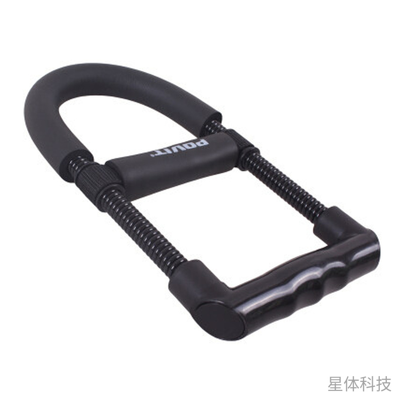 弹簧式腕力训练器 26×14厘米泡棉支撑 黑色单个图片2