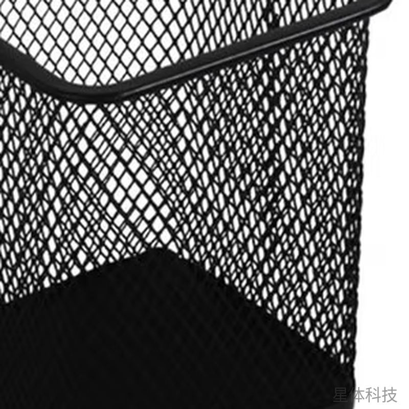 黑色方形金属网笔筒 单个装图片3