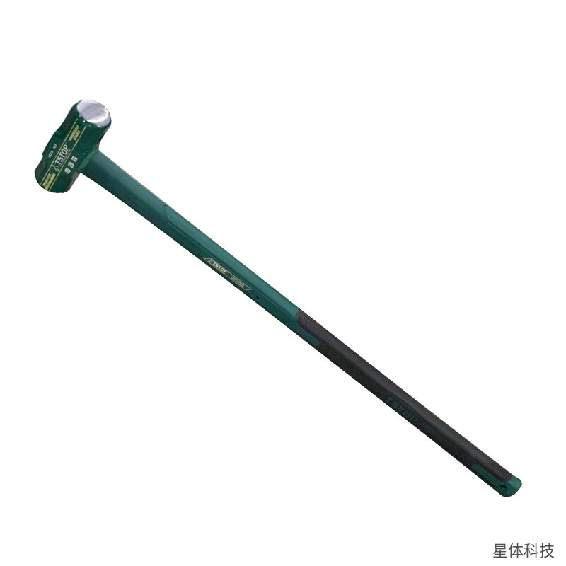 工霸 玻璃纤维包塑柄八角锤 10磅 石工锤 大锤 手锤 榔头 敲击锤 八棱锤 建筑工地五金工具 长柄锤子图片4