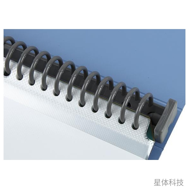 A4活页资料册 40袋30孔塑胶夹 文件收纳册 蓝色单册图片3