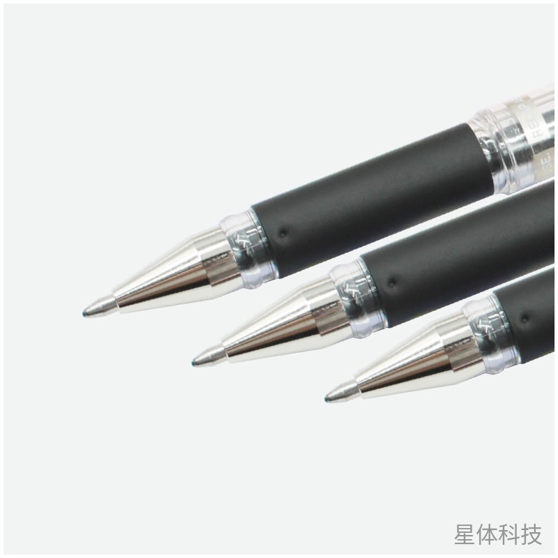 1.0mm黑色中性笔 拔帽式日常书写12支装图片3