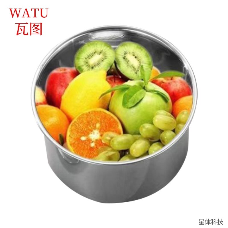 瓦图 304不锈钢味盅 18厘米 带盖调料缸 储油罐 打蛋盆 厨房调味罐 酱料桶 后厨备料缸 不锈钢汤盅图片4