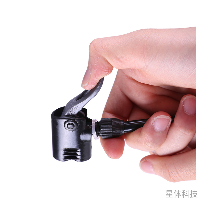 手动打气筒 铝合金筒身美法双嘴 单个图片3