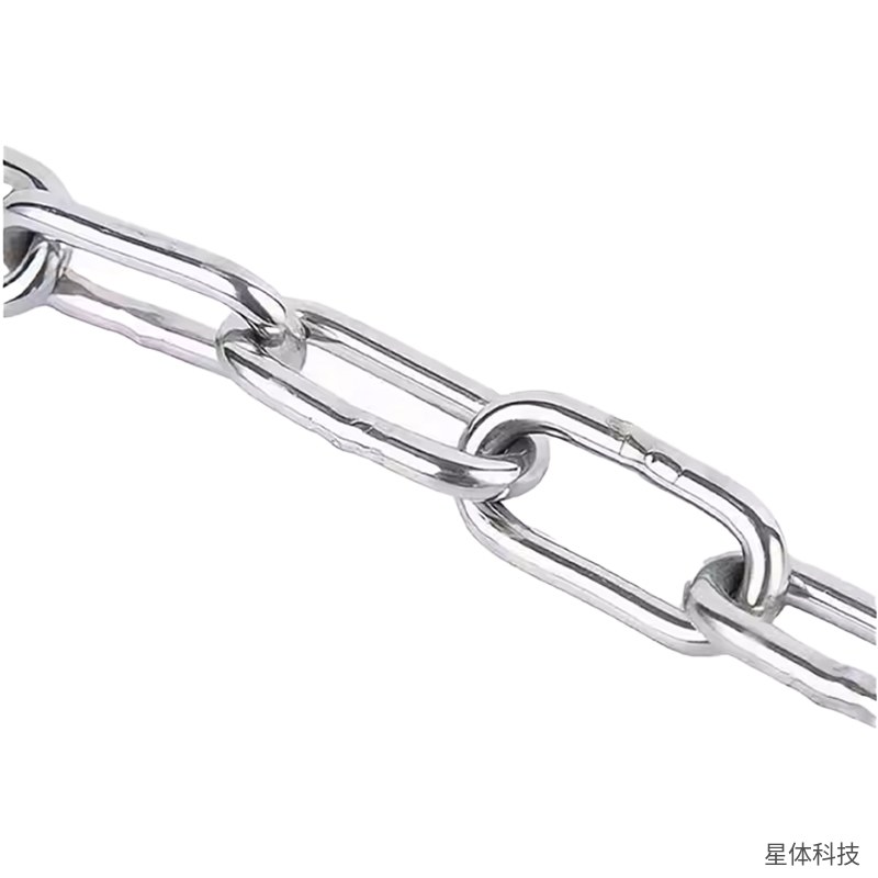 镀锌铁链 链径4毫米 按米销售 长环链条 捆绑悬挂链 铁链条 镀锌链条 吊链 锁链 围栏链 户外五金链条图片2