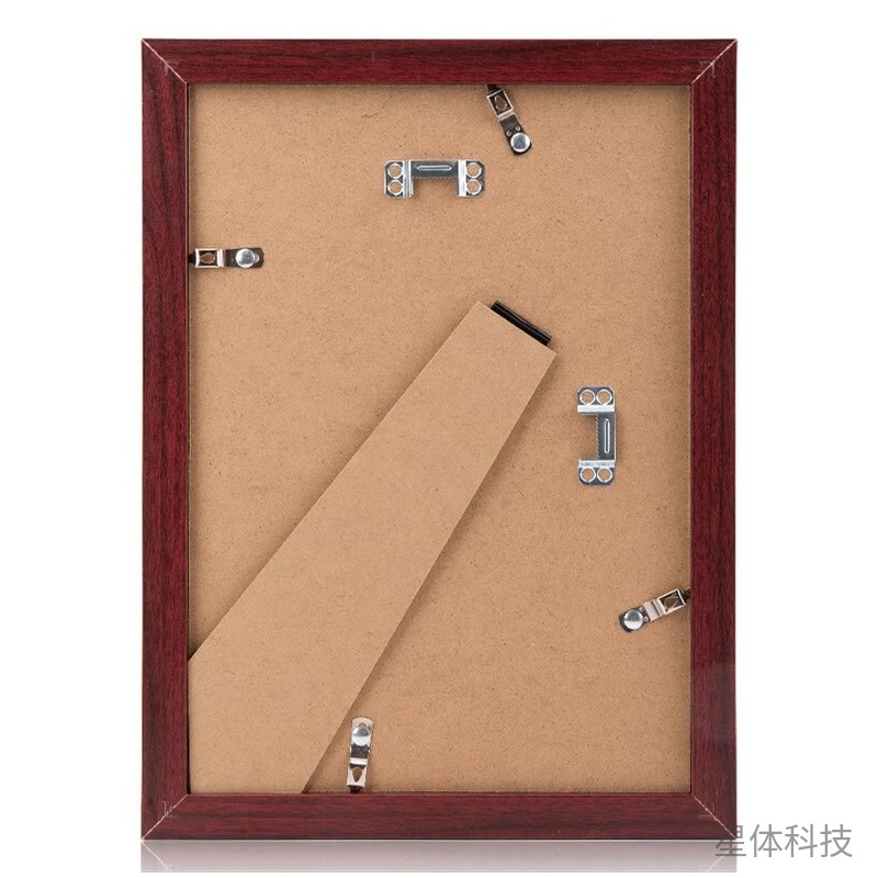 A4横竖两用画框 红木色画幅展示 单个图片2