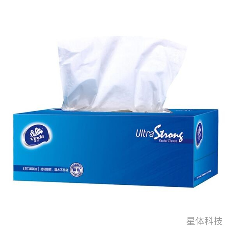 超韧3层100抽盒装面巾纸 3盒装图片2