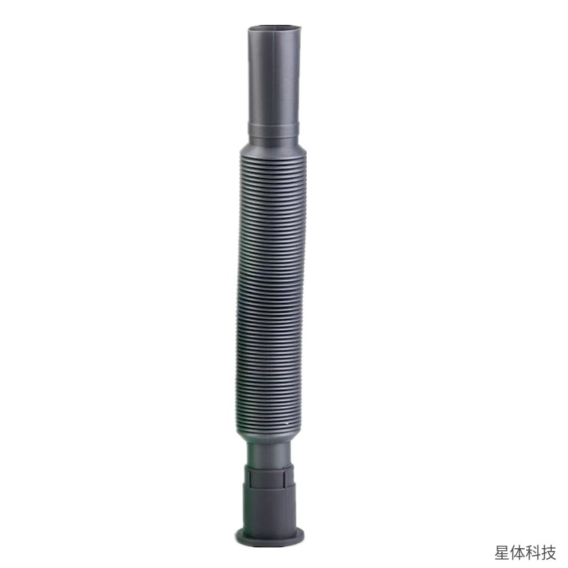 欧明净 伸缩塑料排水软管 防臭下水管 灰色 洗手盆下水软管 面盆排水管 可伸缩下水管 水槽排水管 卫浴下水配件图片3