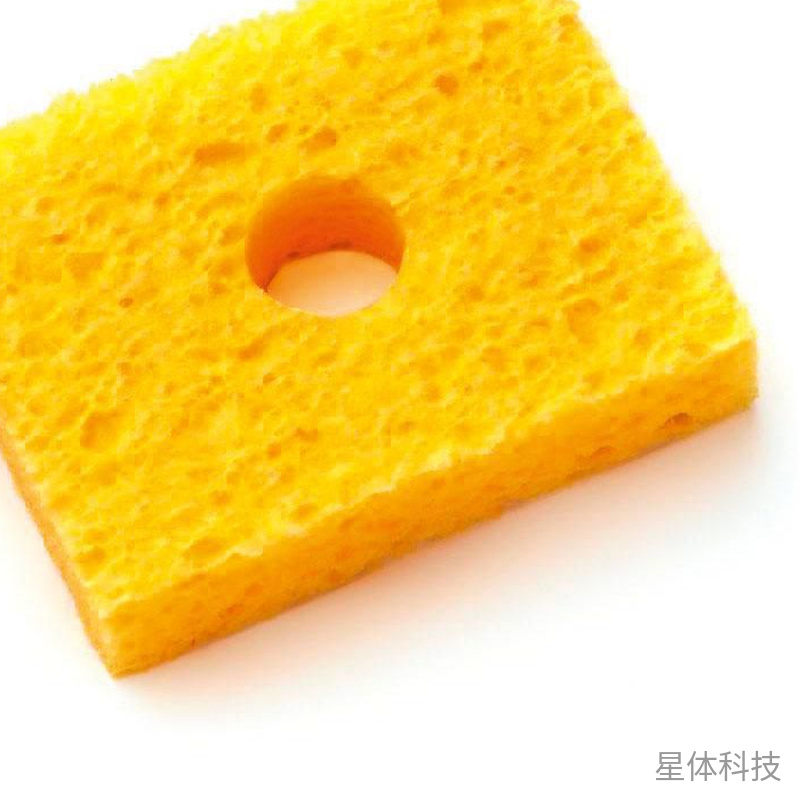 烙铁头双层清洁海绵 焊接烙铁座替换海绵 70×55×16mm 5片装图片3