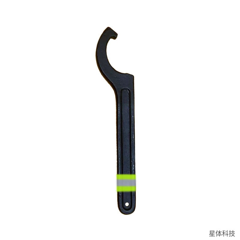 波斯 荧光系列钩形扳手 适用68-72毫米 钩扳手 圆螺母扳手 月牙扳手 勾头扳手 碳钢扳手 五金手动工具 黑色图片4