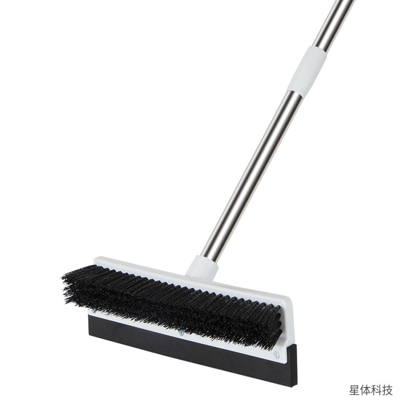 美丽雅 刷刮两用地板刷 伸缩长柄 浴室卫生间刮水器 地面去污刷 长柄地刷 瓷砖缝隙刷 刮水板 拖地清洁刷图片4