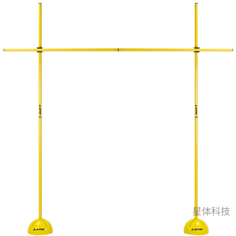便携式足球障碍训练套装 黄色拼接杆 含底座收纳袋
