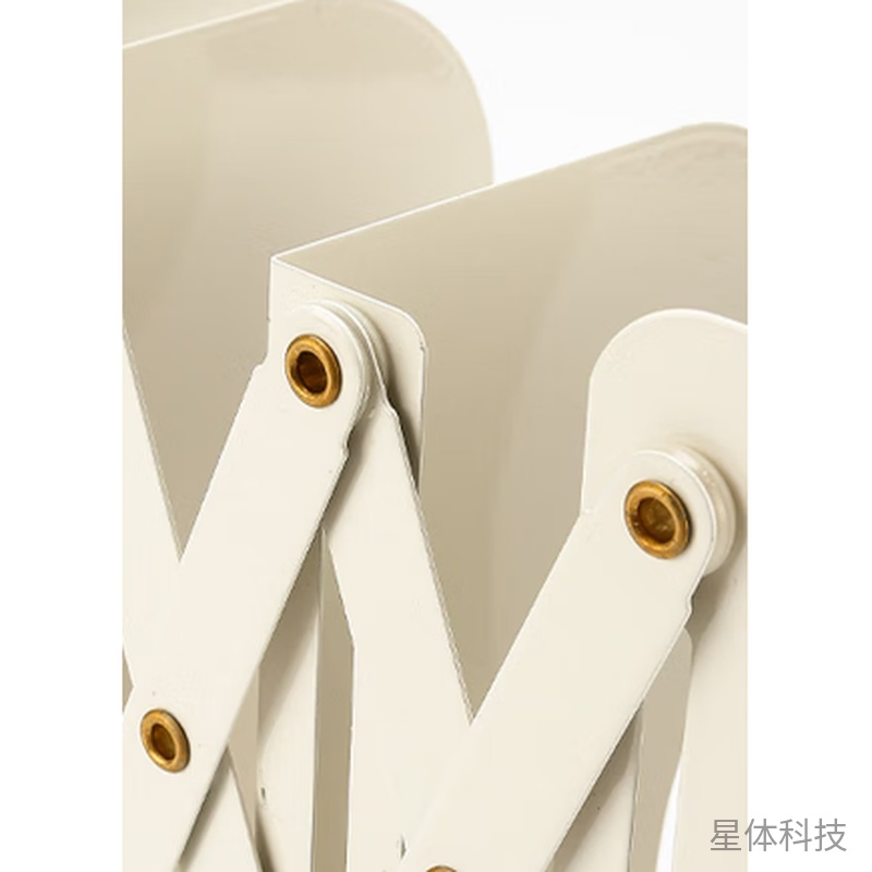 书立 19cm，可伸缩，象牙白，三个分格图片2