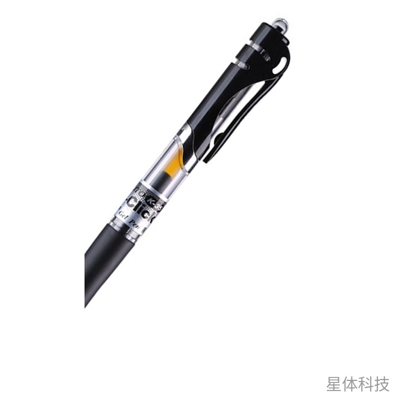 黑色0.5mm按动中性笔 办公签字 1支装图片3