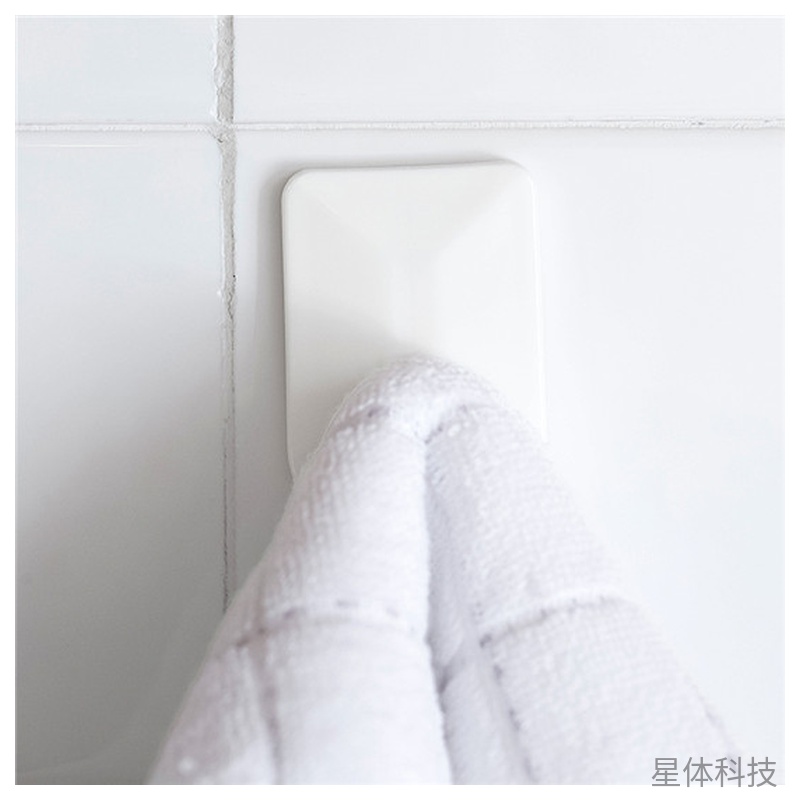 塑料粘胶挂钩 日常悬挂收纳4只卡装图片3