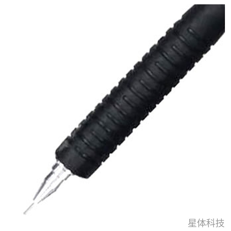 0.3mm按动绘图自动铅笔 黑杆带笔夹 单支图片3