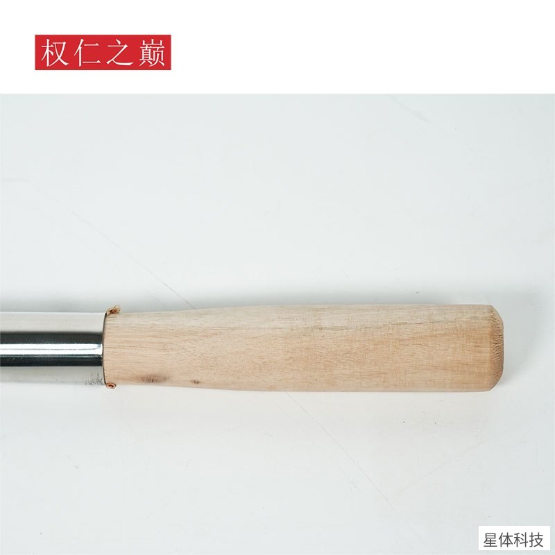 不锈钢锅铲 长48.5厘米 木柄锅铲 炒菜铲 长柄锅铲 炒勺铲 厨房铲子 家用锅铲 炊具 银色图片5