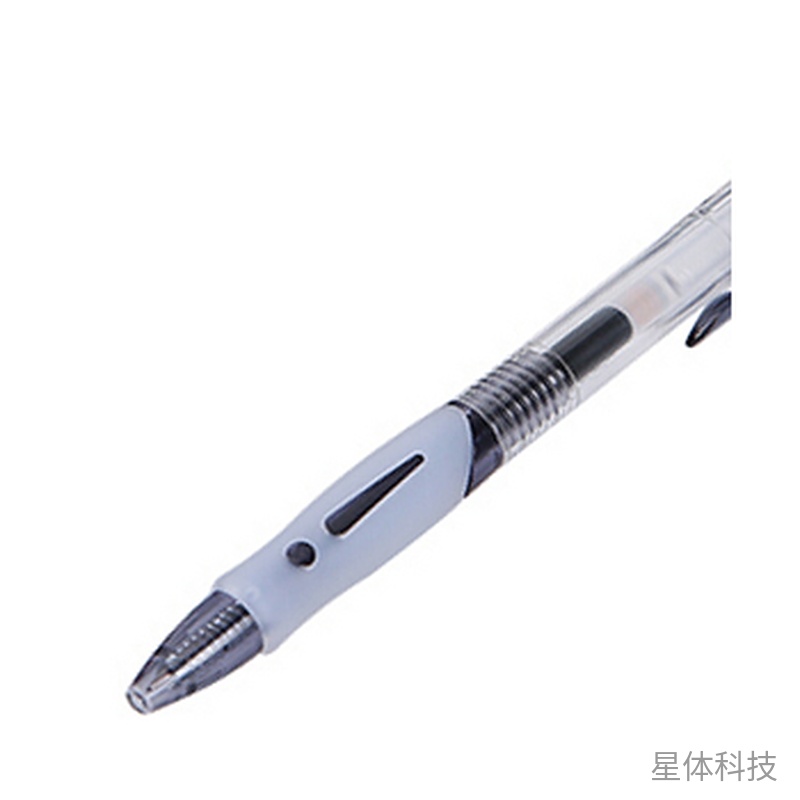 黑色0.5mm按动中性笔 办公签字 单支装图片2