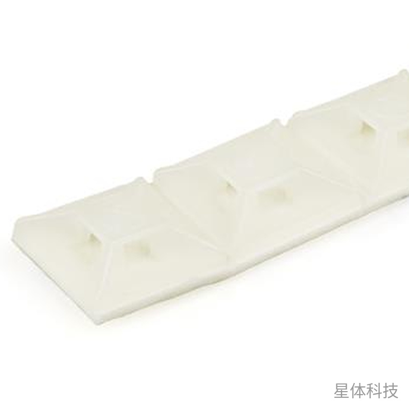 白色PA66粘贴式扎带固定座 13×13毫米 100件单包图片2