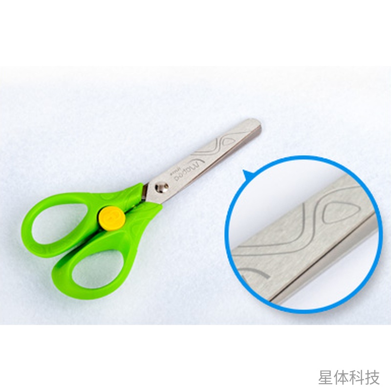 13cm锁扣圆头剪刀 不锈钢刀片 单把装 XT-E247图片3