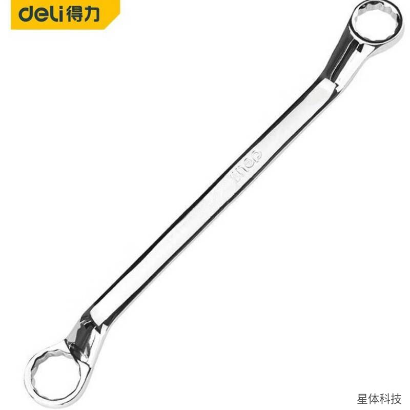 得力 镜面双梅花扳手 24×27毫米 双头梅花扳手 汽修机修工具 镜面抛光扳手 手动扳手 维修板子 五金工具图片2