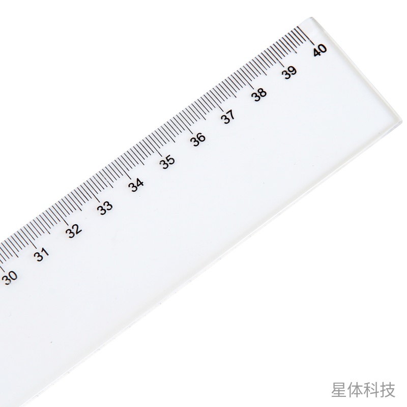 40cm透明塑料直尺 单支装图片3