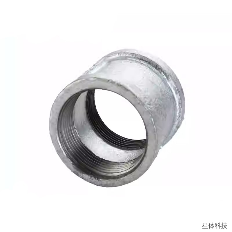 镀锌内丝直通 1寸 水管接头 内螺纹直通 内丝直接 管箍 镀锌管件 水管配件 螺纹连接件 管道对接 银色图片3
