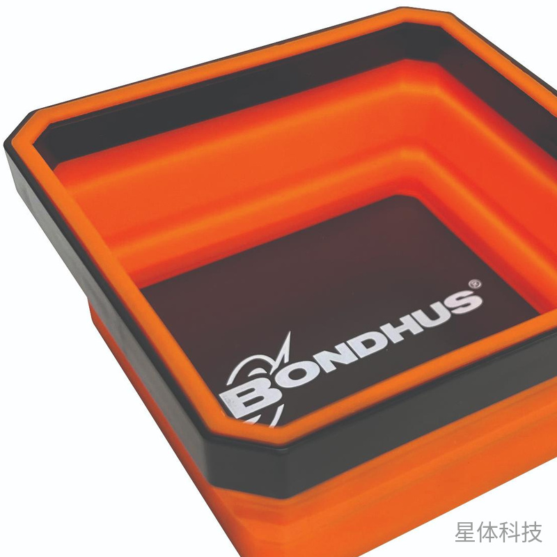 方形折叠式磁性零件托盘 100×100×50毫米 一组图片3