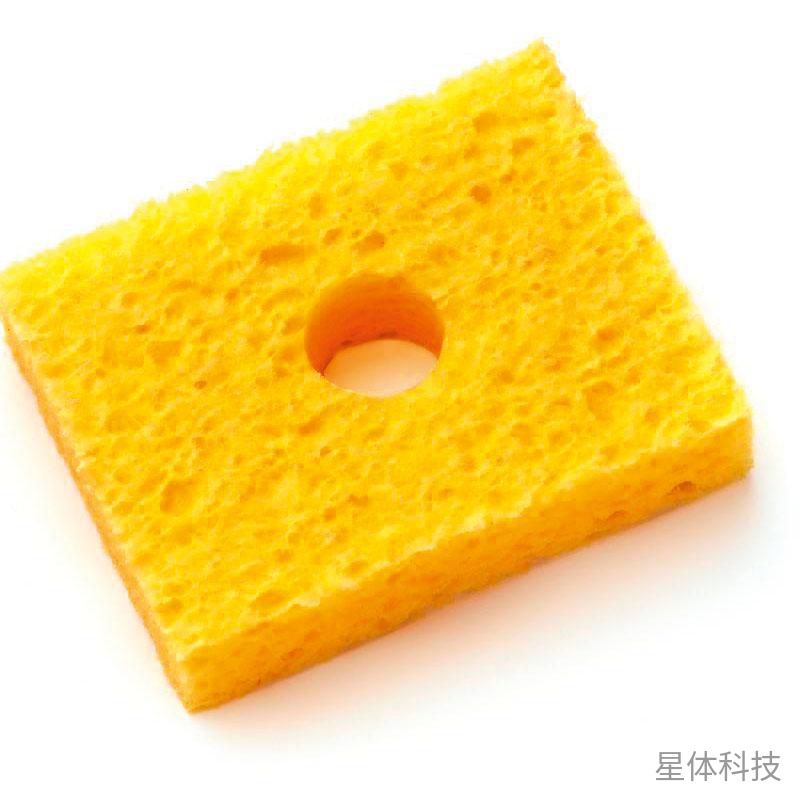 烙铁头双层清洁海绵 焊接烙铁座替换海绵 70×55×16mm 5片装图片2