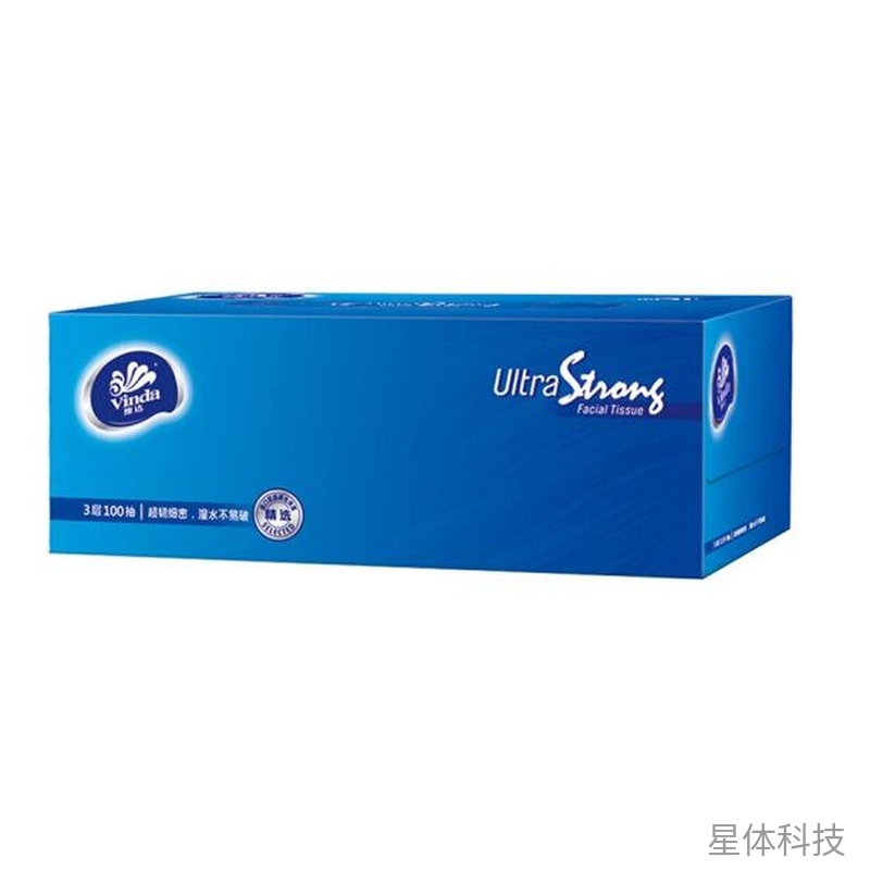 超韧3层100抽盒装面巾纸 3盒装图片3