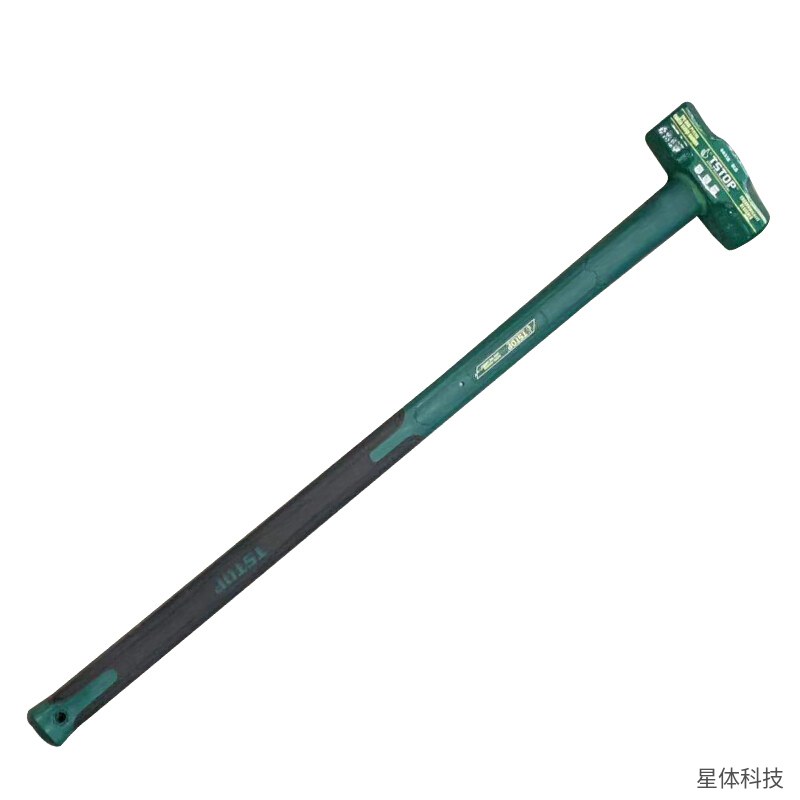 工霸 玻璃纤维包塑柄八角锤 10磅 石工锤 大锤 手锤 榔头 敲击锤 八棱锤 建筑工地五金工具 长柄锤子图片2