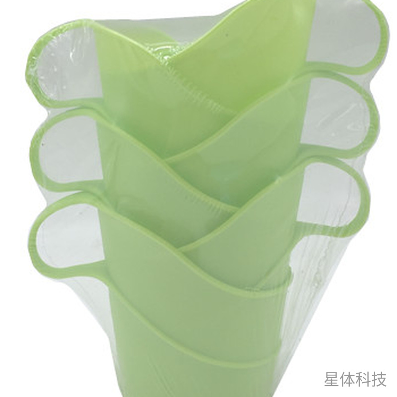 带柄杯托 六个单包 颜色随机图片3