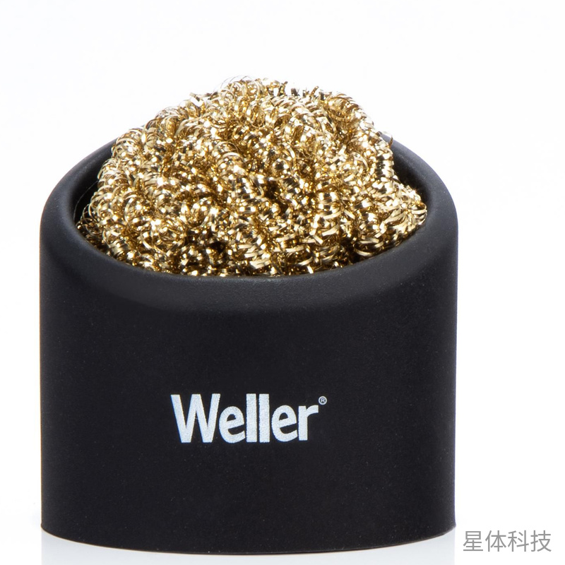 烙铁头清洁铜丝球 带硅胶座干式焊接清洁器图片2