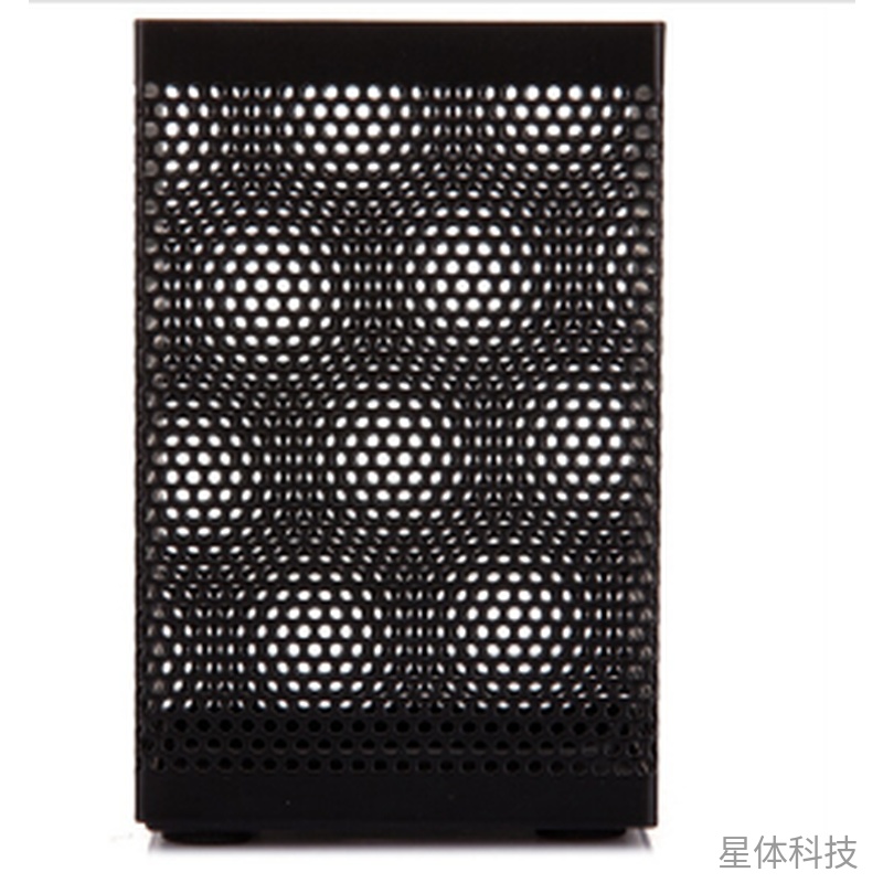黑色方形金属笔筒 单个装图片2