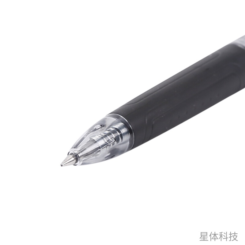 黑色0.5mm按动中性签字笔 12支装图片2