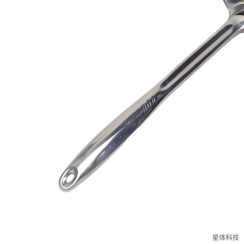304不锈钢漏勺 20厘米 厨房家用捞面捞饺子密孔滤勺 长柄沥油漏网勺 不锈钢色厨具图片5
