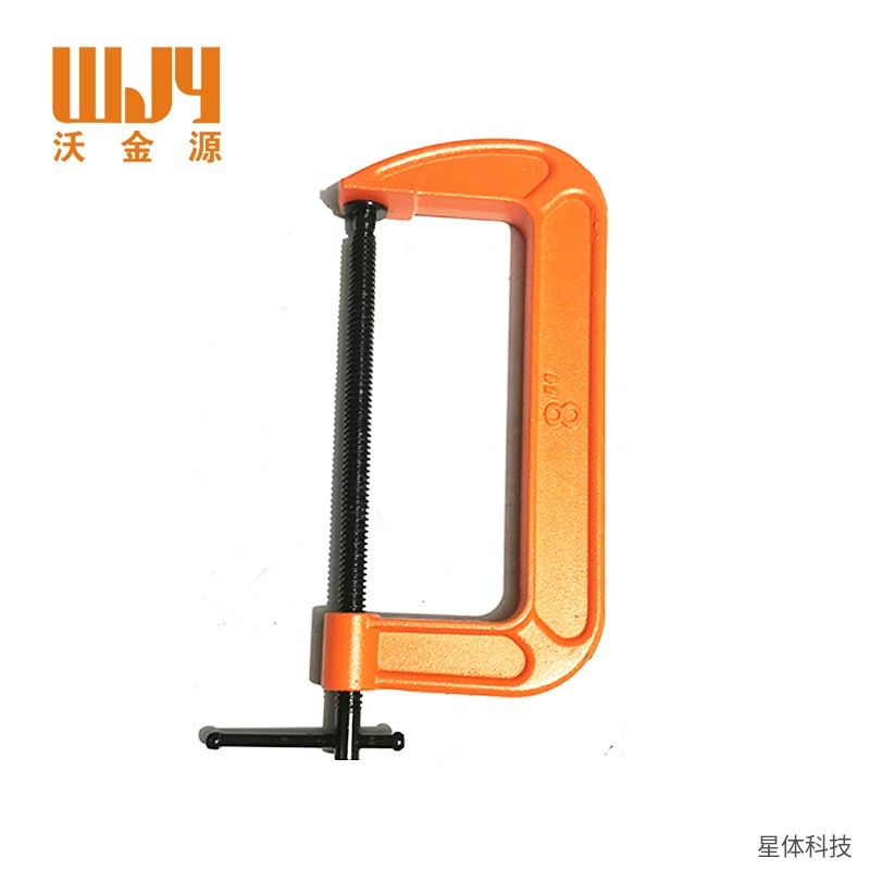 G型夹 C型夹 F夹 固定夹 夹紧器 夹持工具 螺杆夹具 手动夹钳 工件夹具 橙色夹具图片4