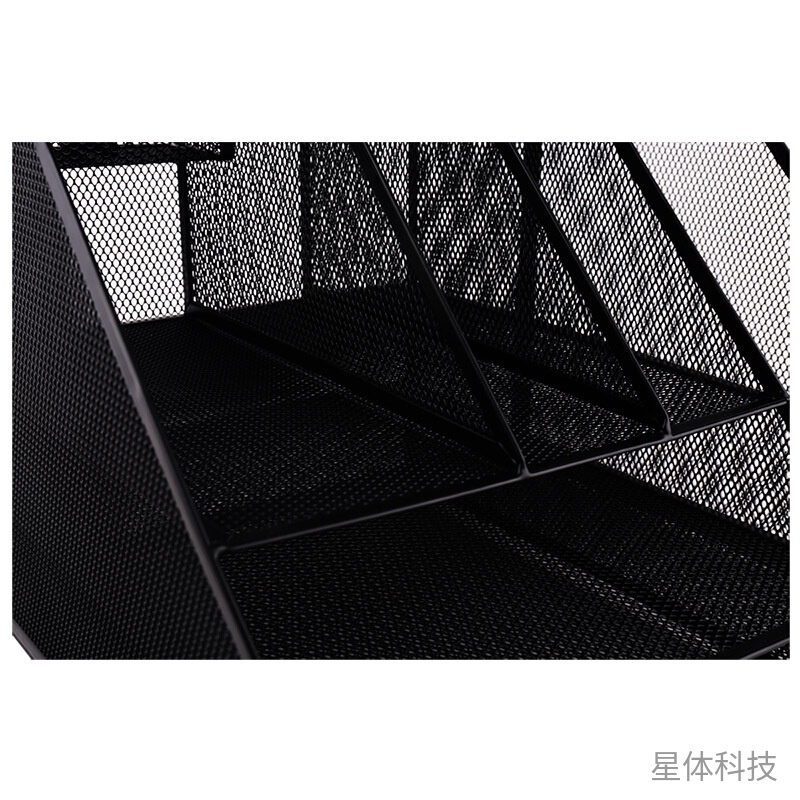 黑色金属网材组合式文件框 分层资料收纳 单个装图片3