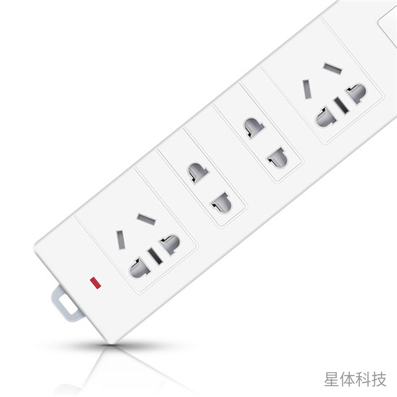 四位总控延长线插座 标称总长2米 单只图片3
