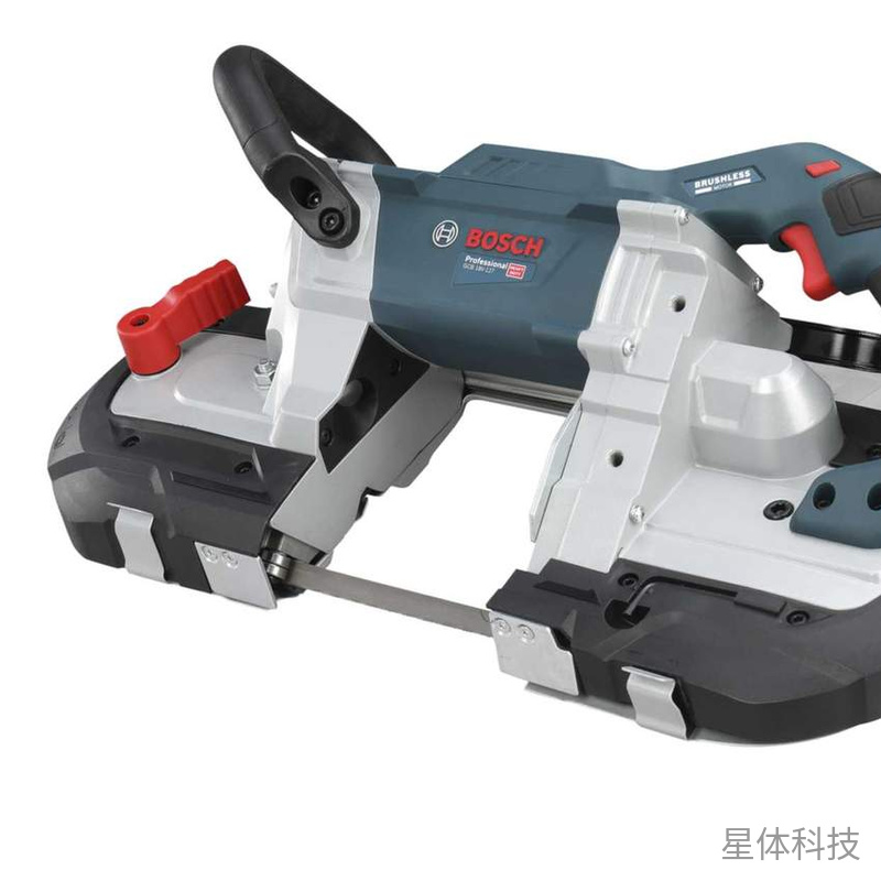 无绳金属带锯 18V无刷电动管材型材切割工具 127mm切割能力图片2