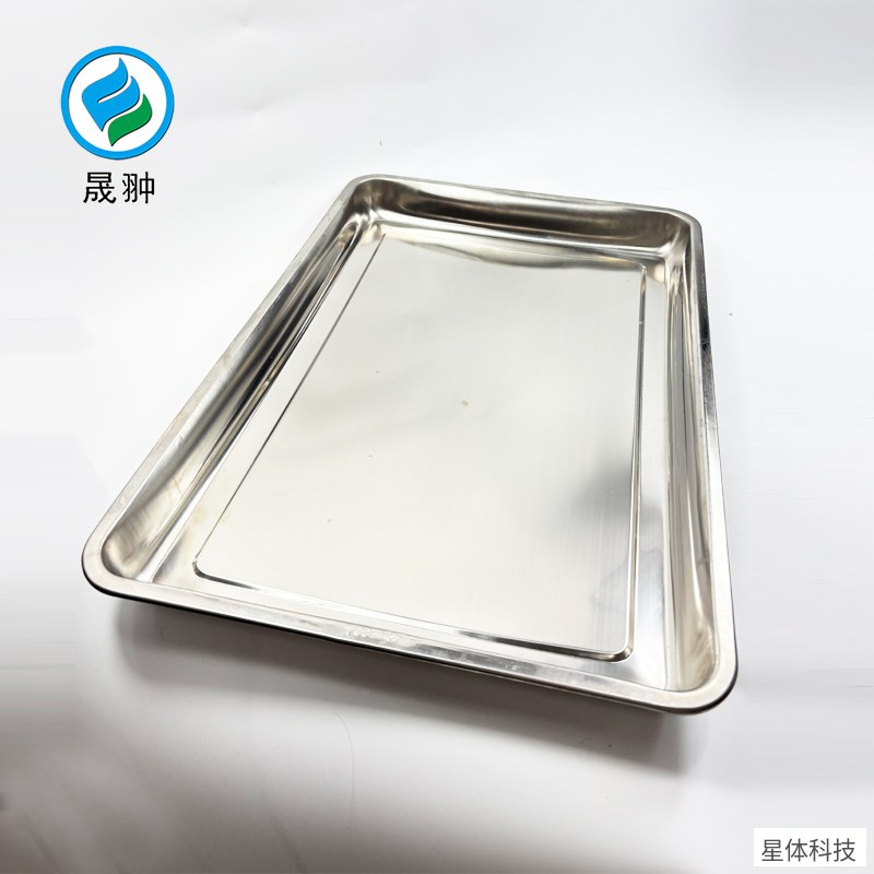 304不锈钢方盘 50×35×4.8厘米 加厚大号托盘 长方形盘 食堂菜盘 蒸饭盘 不锈钢盘子 后厨备料盘图片3