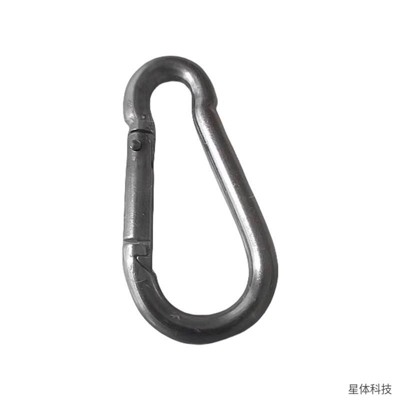304不锈钢登山扣 卡扣 锁扣 弹簧扣 葫芦扣 连接扣 挂扣 户外绳索连接 吊挂五金配件 链条连接扣 银色图片3
