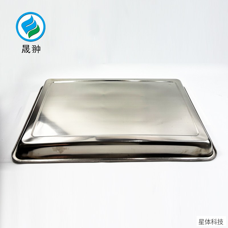 304不锈钢方盘 50×35×4.8厘米 加厚大号托盘 长方形盘 食堂菜盘 蒸饭盘 不锈钢盘子 后厨备料盘图片2
