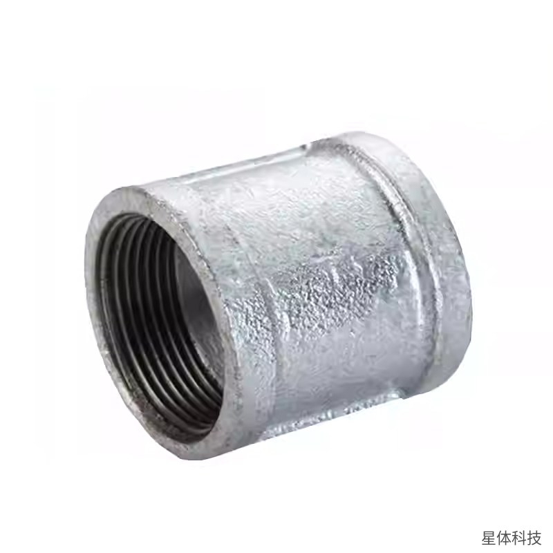 镀锌内丝直通 1寸 水管接头 内螺纹直通 内丝直接 管箍 镀锌管件 水管配件 螺纹连接件 管道对接 银色图片2
