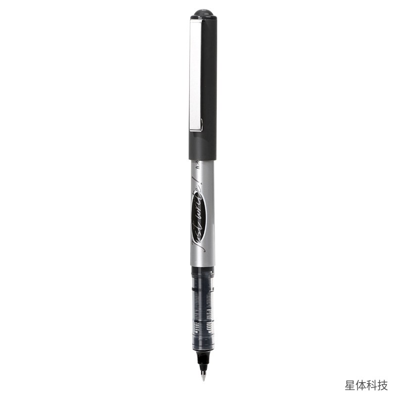 齐心 直液式走珠笔 0.5毫米 子弹头 黑色 12支装 办公签字笔 直液笔 走珠水笔 签字水笔 考试用笔 会议书写图片4