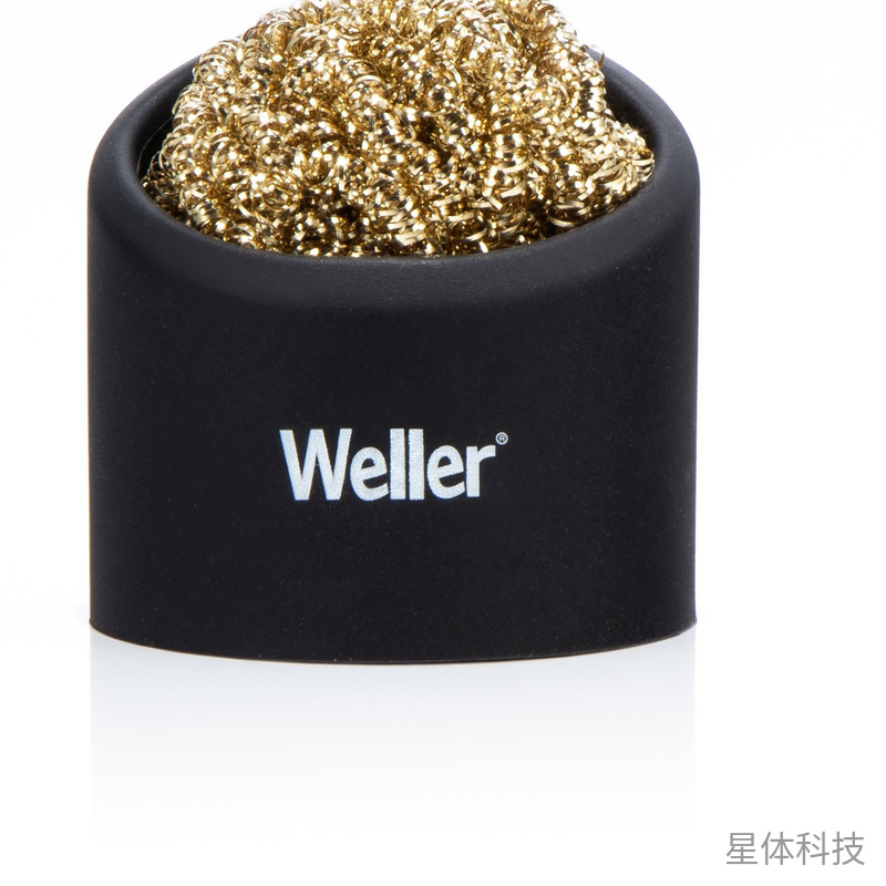 烙铁头清洁铜丝球 带硅胶座干式焊接清洁器图片3