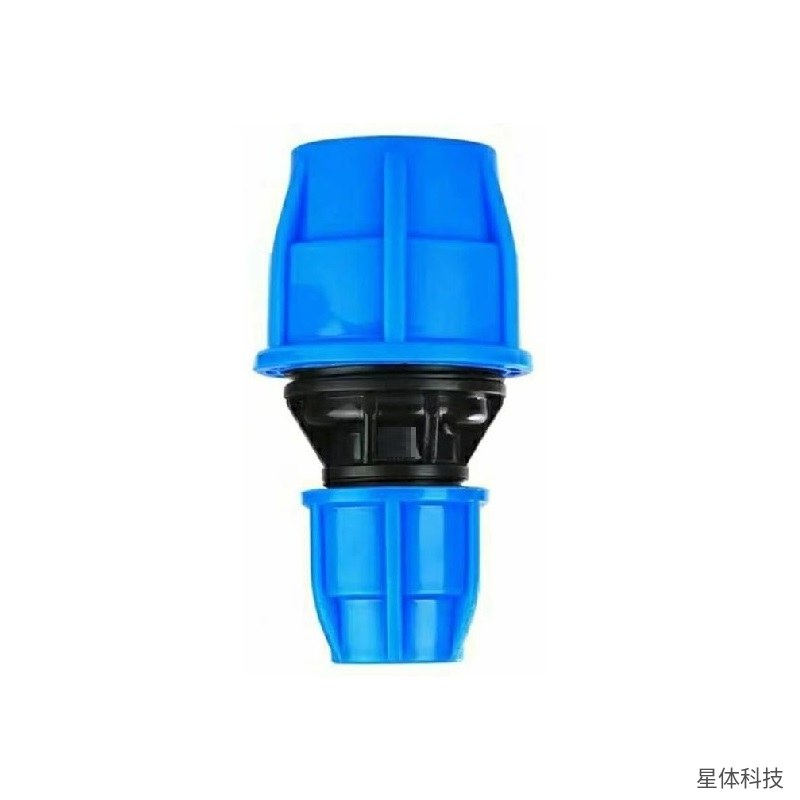 PE变径快速接头 75×50毫米 大小头 异径直接 PE管快接 给水管件 卡接式管接头 蓝帽快速接头 管道连接件图片3