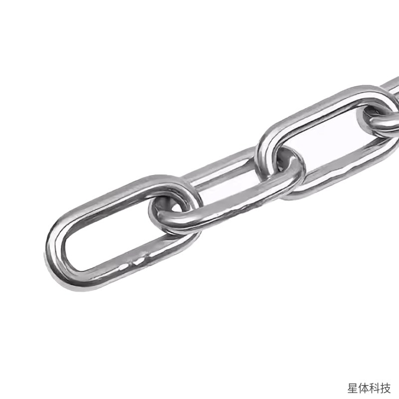 镀锌铁链 链径4毫米 按米销售 长环链条 捆绑悬挂链 铁链条 镀锌链条 吊链 锁链 围栏链 户外五金链条图片3