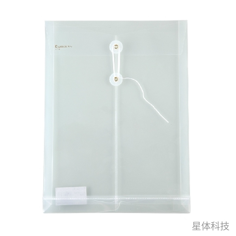 A4透明绳扣PP档案袋 单个装图片2