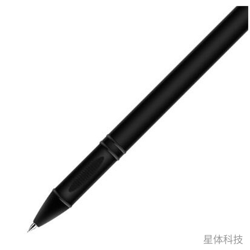 黑色0.5mm拔帽中性笔 办公签字 12支装图片2